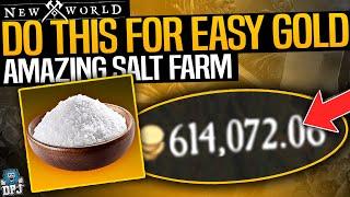 New World: DO THIS & EARN FAST & EASY MONEY / GOLD GOINS - Best Salt Farm For Easy Money