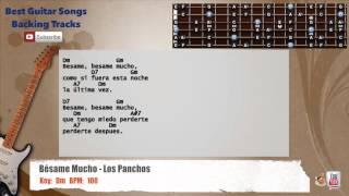  Besame Mucho - Los Panchos Guitar Backing Track with scale, chords and lyrics