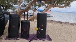 JBL partybox 710 and 310 TWS mode vs JBL partybox 1000 sound battle - Episode 2 (at beach resort )