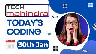 Both | Tech Mahindra Coding Questions 2024 || Tech Mahindra Assessment Test 2024 || Tekno UF