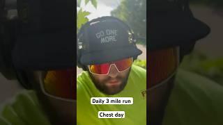Daily 5k and Lift. Believe and you can. #shorts #runner #lifting #running #chestworkout