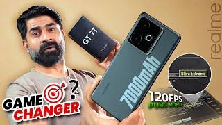Realme GT 7T Unboxing in Pakistan! 7000mAh Battery & 120FPS PUBG Test ! Realme Change The Game