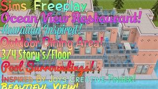 Sims Freeplay | Ocean View Restaurant | Inspired By Joy's Creative Finger | Sims Paradise