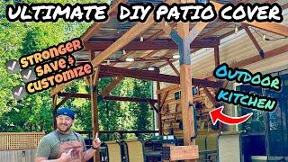 Easy DIY Patio Cover: Lean-To Gazebo and Outdoor Kitchen Build