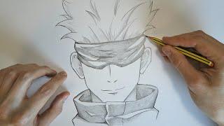 How To Draw Satoru Gojo | Anime Drawing Tutorial | Jujutsu Kaisen