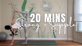 20 MINS VINYASA YOGA ⭐️ STRONG + SUPPLE ⭐️ with Leigha Butler