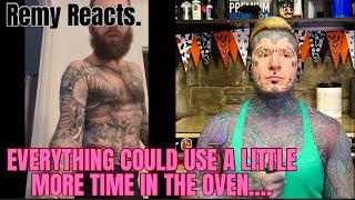Remy Reacts to Black and Grey Horror Body suit  #ink #inked #tattoo