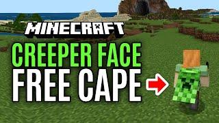 Get Creeper Face Free Cape in Minecraft | Get Free Creeper Cape in Minecraft