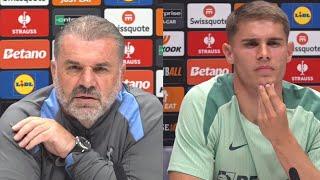 FULL PRESS CONFERENCE: Micky van de Ven and Ange Postecoglou: Tottenham v AZ Alkmaar: Europa League