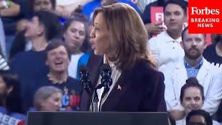 WATCH: Kamala Harris Deals With Protesters Heckling Her At Campaign Rally In Houston, Texas