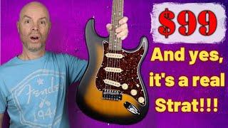 Deal Alert: a Genuine Stratocaster for only $99! It's true! Don't miss this Black Friday score!