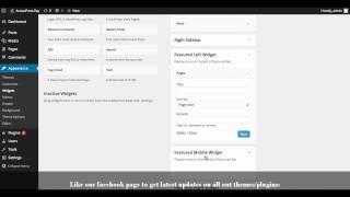 Best Free WordPress Theme AccessPress Ray - How to Add Featured Widget Bar | WordPress Tutorial