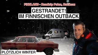 #1055 PLÖTZLICH TIEFSTER WINTER! NEUSCHNEE & ungeräumte Straße | Alles mit Allwetterreifen! Finnland