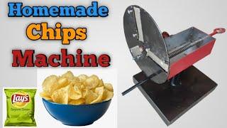 Home Made Potato Chips Cutting Machine || manual chips machine || potato slicer And wafer machine