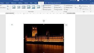 how to write on a picture in word