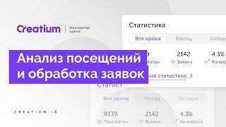 Анализ посещений и обработка заявок на сайте creatium