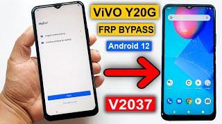 Vivo Y20G (V2037) Frp Bypass New Security Android 12 | Vivo Y20G Google Account Bypass Wothout Pc |