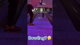 I THREW THIS SCARY BOWLING BALL STRIKE WHICH WAS LUCKY! #shorts #bowling