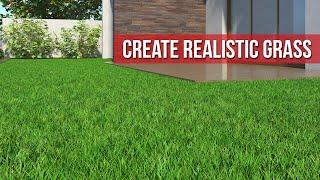 3ds max + V-Ray 5 | Create realistic Grass using Vray fur in 3ds max