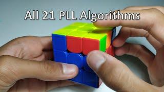 All 21 PLL Algorithms and Optimal Finger Tricks