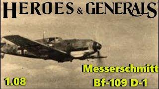 Heroes & Generals - Messerchmitt Bf-109 D-1 - Overpowered trees and ufo effect - Gameplay - 1.08