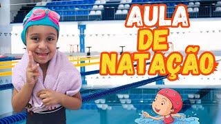 MINHA ROTINA DE NATAÇÃO - Aula de Natação Infantil - MERGULHANDO, APRENDENDO e BRINCANDO