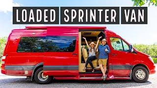 AWESOME VAN TOUR! Mercedes Sprinter Van Midwest Automotive Designs Weekender RV - PROS vs CONS