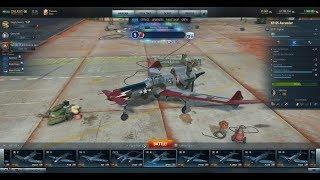 World Of Warplanes.  XP-55 Ascender Review And Gameplay.