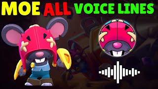 MOE ALL VOICE LINES - Brawl Stars