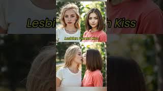 AI Generated Kissing Video - Lesbian French Kiss #lgbt