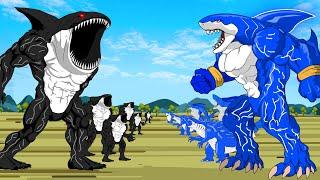 EVOLUTION of DARK BLOOP vs BLUE SHARKZILLA : Who Is The Next King Of The Sea??? | Godzilla Cartoon