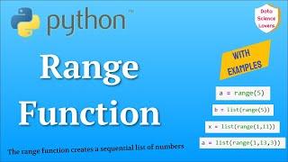 Basic Python Tutorial - 9 ... Range Function in Python || Examples | With one, two, three arguments