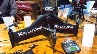 CES 2016 - XCraft X Plus One Quadcopter Flying Wing Hybrid - Tech East, LVCC, Las Vegas, NV