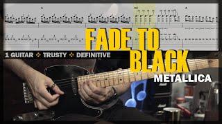 Fade to Black | Guitar Cover Tab | Guitar Solo Lesson | Backing Track with Vocals  METALLICA