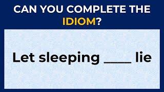 English Idiomatic Quiz: CAN YOU SCORE 20/20 ON THIS ENGLISH IDIOMS? #challenge 13