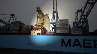 MARY MAERSK - Worlds Largest Container Ship arrived in Bremerhaven