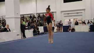 Thi Nguyen 2nd Place Floor San Diego Classic 2020 Wildfire Gymnast Level 8