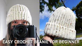 Easy Crochet Beanie for Absolute Beginners