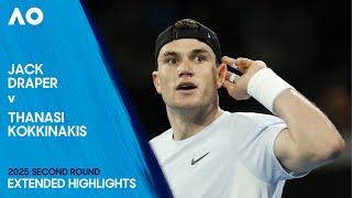 Jack Draper v Thanasi Kokkinakis Extended Highlights | Australian Open 2025 Second Round