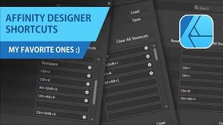 Affinity Designer Shortcuts - My favorite ones