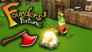 ВЫЖИВАНИЕ В FOUNDERS FORTUNE - НОВЫЙ ЖИТЕЛЬ, ЕДА НА КОСТРЕ И ИНСТРУМЕНТЫ #2