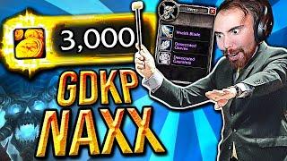 MORE GOLD = MORE LOOT! Asmongold First GDKP Naxxramas Raid | Classic WoW