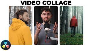 SPLIT SCREEN or VIDEO COLLAGE Effect in Davinci Resolve 18