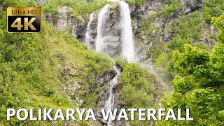 Polikarya Waterfall - Cableway and hiking trail - 4K 60fps Ambient Sounds - Sochi National Park