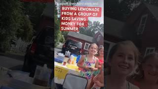 TIPPING $100 TO YOUNG GIRLS SELLING LEMONADE