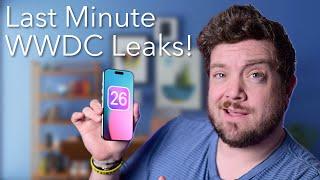 WWDC 2025 Last-Minute Leaks & Rumors – iOS 26, Apple Intelligence, New Apps & More!