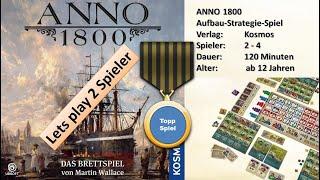 ANNO 1800 - Brettspiel -  let´s play 2 Spieler