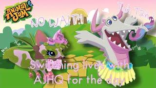 Switching lives with AJHQ for the day! Animal Jam Play Wild |SKIT|