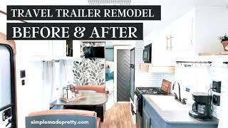 Travel Trailer Remodel - Camper Remodel on a Budget