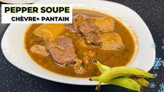 Soupe Épicée de Chèvre au Plantain :un Réconfort pour l’Hiver | Hearty Winter Spicy Goat Pepper Soup